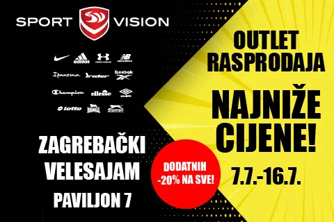 SPORT VISION OUTLET RASPRODAJA VELESAJAM - DODATNIH 20%!