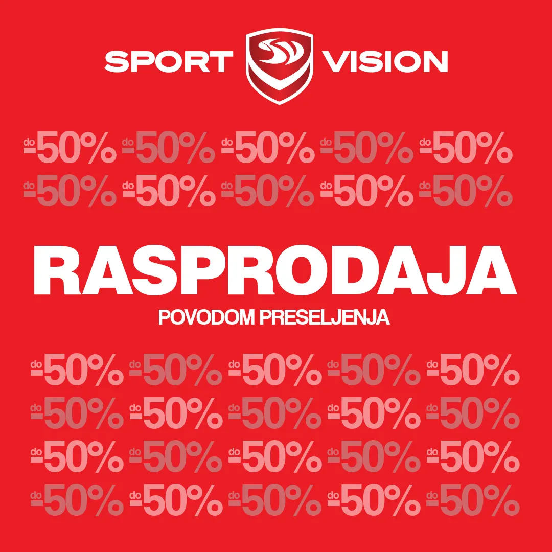 Rasprodaja povodom preseljenja u Sport Vision trgovini CCone Split