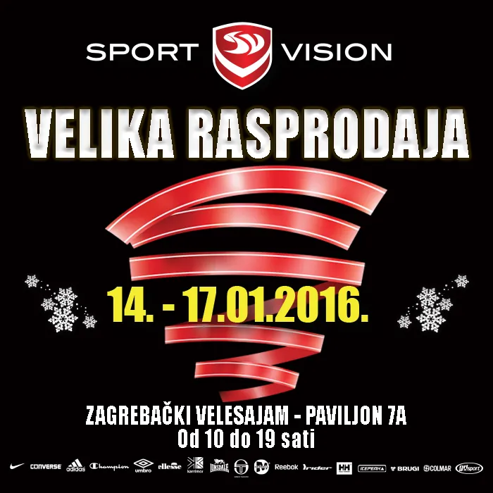 Velika rasprodaja 14. do 17.01. Zagrebački velesajam