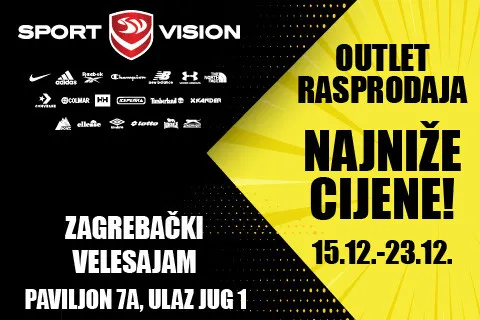 VELIKA SPORT VISION OUTLET RASPRODAJA NA ZAGREBAČKOM VELESAJAMU!