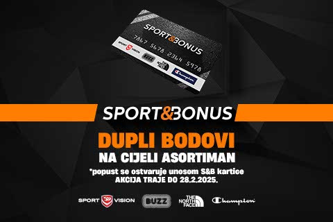 Iskoristi svoju Sport&Bonus karticu i do 28. veljače odnesi duple bodove!