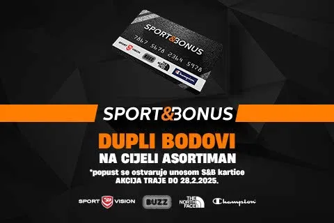 Iskoristi svoju Sport&Bonus karticu i do 28. veljače odnesi duple bodove!